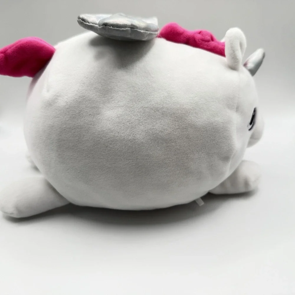 Animal Adventure White Unicorn Pegasus Stuffed‎ Animal 8 Inch